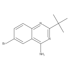 6-Bromo-2-tert-butylquinazolin-4-amine Structure