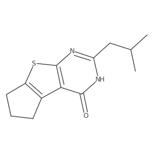 10-(2-Methylpropyl)-7-thia-9,11-diazatricyclo[6.4.0.0,2,6]dodeca-1(8),2(6),9-trien-12-one结构式