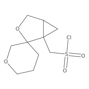 3-Oxaspiro[bicyclo[3.1.0]hexane-2,3'-oxane]-1-ylmethanesulfonyl chloride Structure