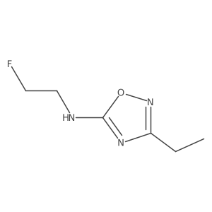 3-ethyl-N-(2-fluoroethyl)-1,2,4-oxadiazol-5-amine结构式