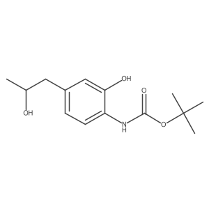 tert-butyl N-{2-hydroxy-4-[(2S)-2-hydroxypropyl]phenyl}carbamate Structure