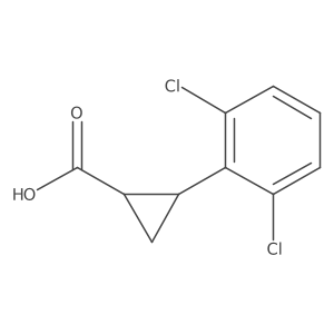 (1R,2R)-2-(2,6-Dichlorophenyl)cyclopropane-1-carboxylic acid结构式