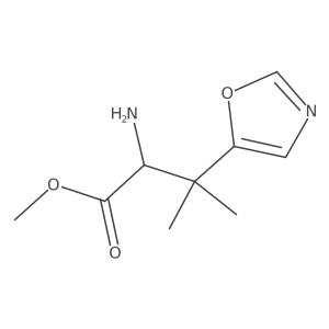Methyl 2-amino-3-methyl-3-(1,3-oxazol-5-yl)butanoate Structure