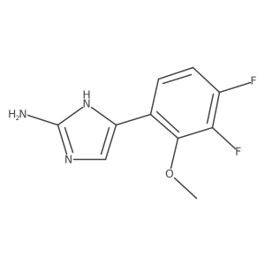 5-(3,4-difluoro-2-methoxyphenyl)-1H-imidazol-2-amine结构式