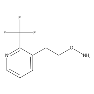 O-{2-[2-(trifluoromethyl)pyridin-3-yl]ethyl}hydroxylamine Structure