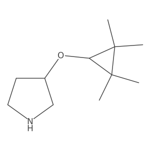 3-(2,2,3,3-Tetramethylcyclopropoxy)pyrrolidine Structure