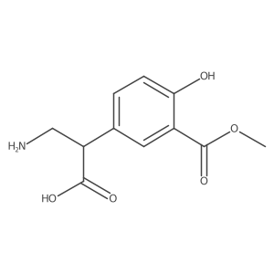 3-Amino-2-[4-hydroxy-3-(methoxycarbonyl)phenyl]propanoic acid Structure