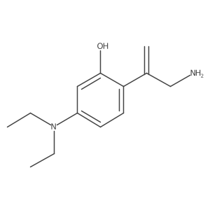 2-(3-Aminoprop-1-en-2-yl)-5-(diethylamino)phenol结构式