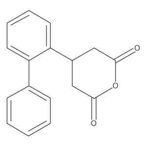 4-(2-Phenylphenyl)oxane-2,6-dione Structure