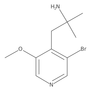 1-(3-Bromo-5-methoxypyridin-4-yl)-2-methylpropan-2-amine Structure