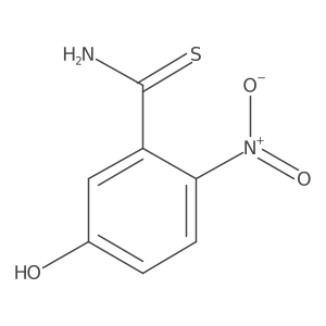 5-Hydroxy-2-nitrobenzene-1-carbothioamide结构式