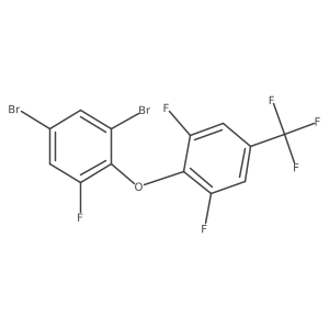 1,5-Dibromo-2-[2,6-difluoro-4-(trifluoromethyl)phenoxy]-3-fluorobenzene结构式