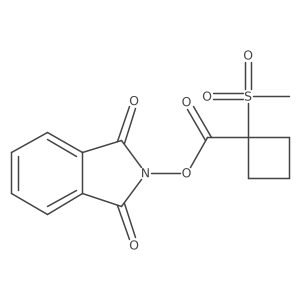 1,3-dioxo-2,3-dihydro-1H-isoindol-2-yl 1-methanesulfonylcyclobutane-1-carboxylate Structure