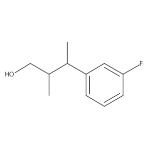 3-(3-Fluorophenyl)-2-methylbutan-1-ol Structure