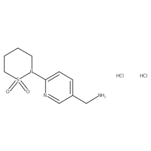 [6-(1,1-Dioxothiazinan-2-yl)pyridin-3-yl]methanamine;dihydrochloride结构式