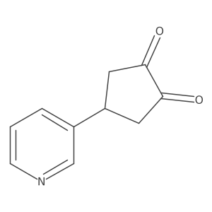 4-(Pyridin-3-yl)cyclopentane-1,2-dione结构式