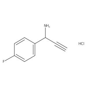 1-(4-Fluorophenyl)prop-2-yn-1-amine;hydrochloride Structure