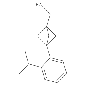 [3-(2-Propan-2-ylphenyl)-1-bicyclo[1.1.1]pentanyl]methanamine结构式