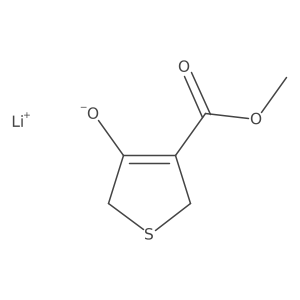Lithium;4-methoxycarbonyl-2,5-dihydrothiophen-3-olate结构式