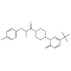 6-Tert-butyl-2-{1-[2-(4-fluorophenoxy)propanoyl]piperidin-4-yl}-2,3-dihydropyridazin-3-one Structure