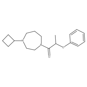 1-(4-Cyclobutyl-1,4-diazepan-1-yl)-2-phenoxypropan-1-one Structure