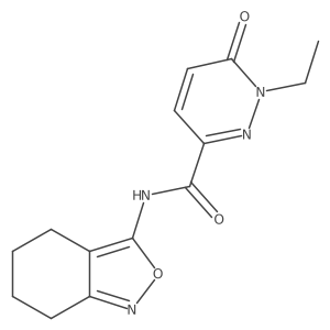 1-ethyl-6-oxo-N-(4,5,6,7-tetrahydro-2,1-benzoxazol-3-yl)-1,6-dihydropyridazine-3-carboxamide Structure