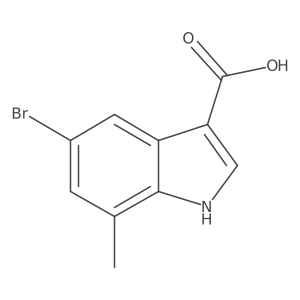 5-bromo-7-methyl-1H-indole-3-carboxylic acid Structure