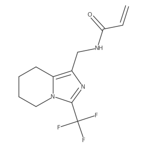N-[[3-(Trifluoromethyl)-5,6,7,8-tetrahydroimidazo[1,5-a]pyridin-1-yl]methyl]prop-2-enamide结构式