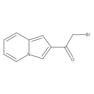 2-Bromo-1-(2-indolizinyl)ethanone Structure
