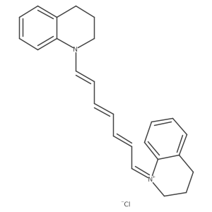 1-(7-(3,4-Dihydroquinolin-1(2H)-yl)hepta-2,4,6-trien-1-ylidene)-1,2,3,4-tetrahydroquinolin-1-ium chloride Structure