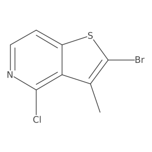 2-Bromo-4-chloro-3-methylthieno[3,2-c]pyridine结构式