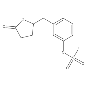 2-[(3-Fluorosulfonyloxyphenyl)methyl]-5-oxooxolane Structure