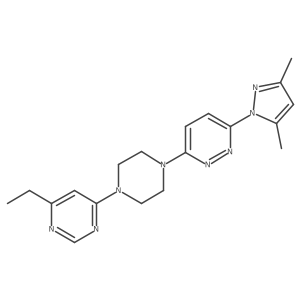 3-(3,5-dimethyl-1H-pyrazol-1-yl)-6-[4-(6-ethylpyrimidin-4-yl)piperazin-1-yl]pyridazine Structure