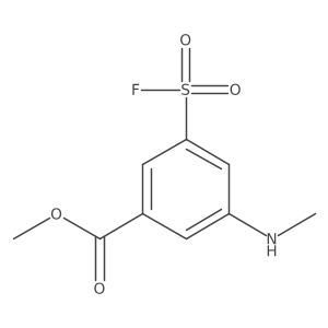 Methyl 3-(fluorosulfonyl)-5-(methylamino)benzoate结构式