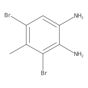3,5-Dibromo-4-methylbenzene-1,2-diamine结构式