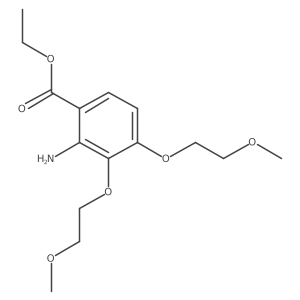 Ethyl 2-amino-3,4-bis(2-methoxyethoxy)benzoate结构式