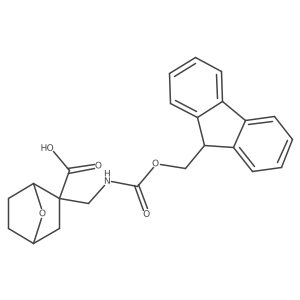 rac-(1R,2S,4S)-2-[({[(9H-fluoren-9-yl)methoxy]carbonyl}amino)methyl]-7-oxabicyclo[2.2.1]heptane-2-carboxylic acid Structure