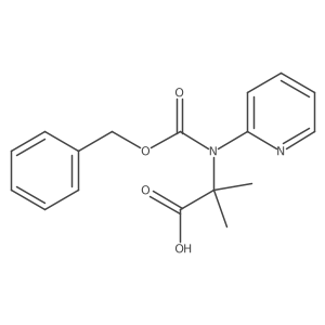 2-{[(Benzyloxy)carbonyl](pyridin-2-yl)amino}-2-methylpropanoic acid Structure