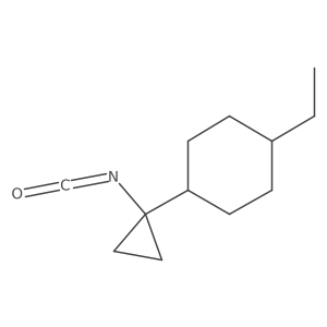 1-Ethyl-4-(1-isocyanatocyclopropyl)cyclohexane结构式