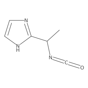 2-(1-isocyanatoethyl)-1H-imidazole结构式