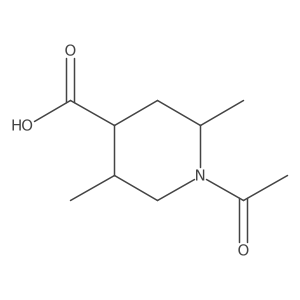 rac-(2R,4S,5S)-1-acetyl-2,5-dimethylpiperidine-4-carboxylic acid Structure