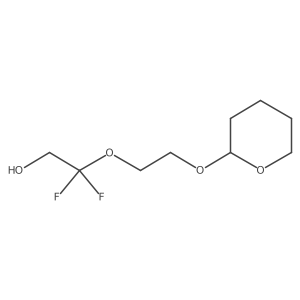 2,2-Difluoro-2-(2-((tetrahydro-2H-pyran-2-YL)oxy)ethoxy)ethan-1-OL结构式