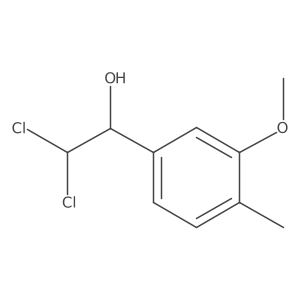2,2-Dichloro-1-(3-methoxy-4-methylphenyl)ethanol结构式