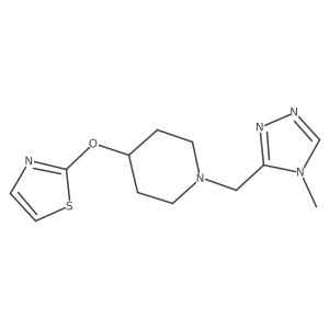 1-[(4-methyl-4H-1,2,4-triazol-3-yl)methyl]-4-(1,3-thiazol-2-yloxy)piperidine Structure