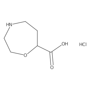 1,4-Oxazepane-7-carboxylic acid hydrochloride结构式