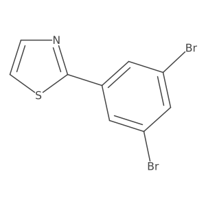 2-(3,5-Dibromophenyl)-1,3-thiazole Structure