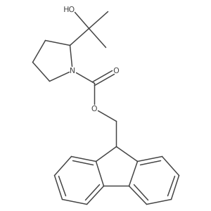 (9H-fluoren-9-yl)methyl (2S)-2-(2-hydroxypropan-2-yl)pyrrolidine-1-carboxylate结构式