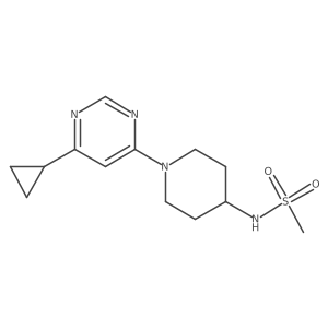 N-[1-(6-cyclopropylpyrimidin-4-yl)piperidin-4-yl]methanesulfonamide Structure