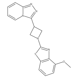 4-Methoxy-2-(3-{[1,2,4]triazolo[4,3-a]pyridin-3-yl}azetidin-1-yl)-1,3-benzothiazole Structure