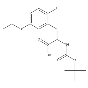 2-((tert-Butoxycarbonyl)amino)-3-(5-ethoxy-2-fluorophenyl)propanoic acid Structure